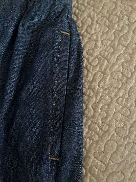 FREE ASSEMBLY Classic Dark Blue Denim Pleated Skirt - Picture 7 of 12